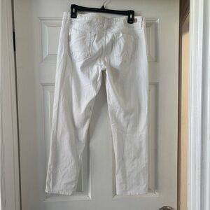Paige White Cropped Jeans